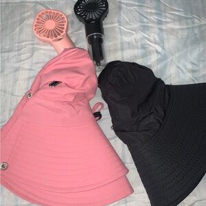 Him and her hat and fan set